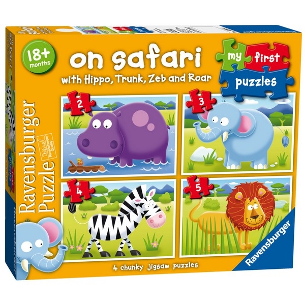 Ravensburger slagalica moje prve puzle 4 u 1 safari RA07301